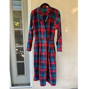 Vintage plaid dress